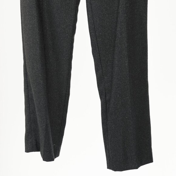 Brunello Cucinelli Black Metallic Wool-Blend Trousers - Picture 5 of 9